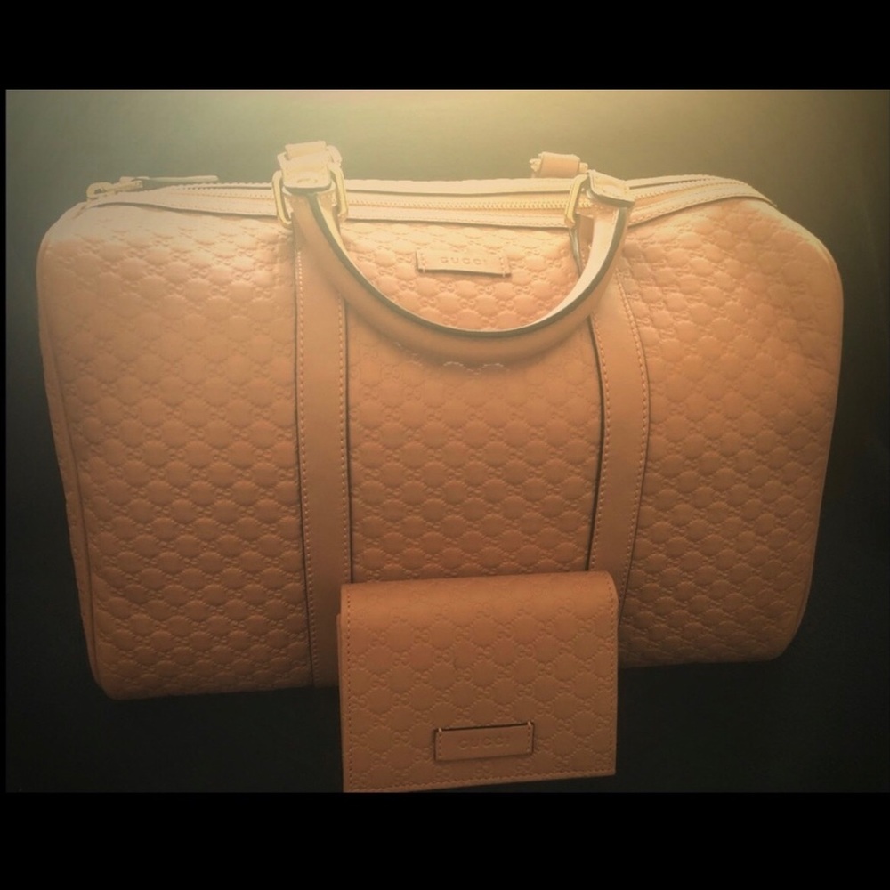 Gucci Micro GG Boston w/Adj. Strap & Wallet